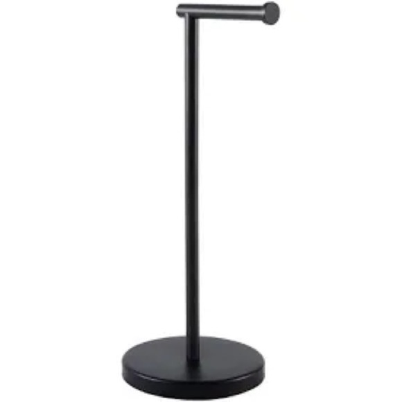 KES Bathroom Toilet Paper Holder Stand Stainless Steel Freestanding 20” Black - Picture 1 of 6